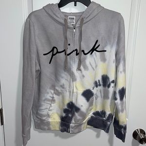 Victoria’s Secret PINK zip up hoodie. Size L.